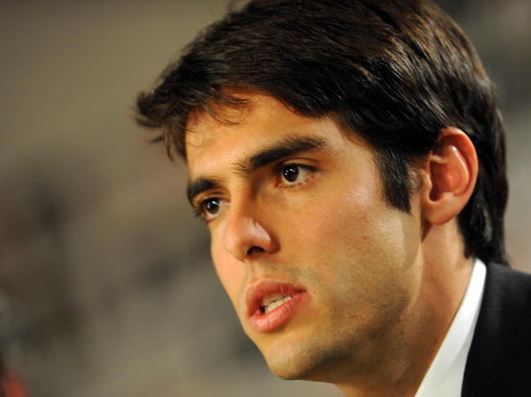 Real Madrid new player Brazilian midfielder Kaka gives a press conference 